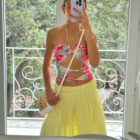 Maje Yellow Midi Skirt NWT - Picture 6 of 7